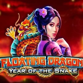 Floating Dragon Year of the Snake logo by Pragmatic Play at HiddenJack Casino