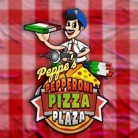 Official Slots logo: Peppe’s Pepperoni Pizza Plaza by Pragmatic Play at HiddenJack Casino