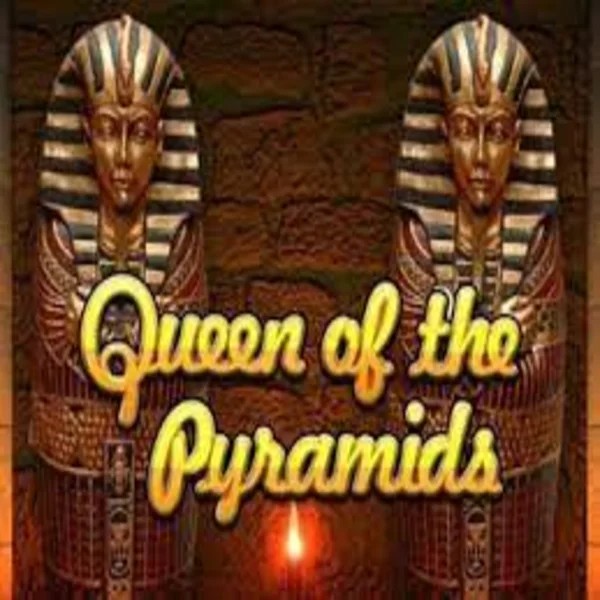 Queen of the Pyramids slot logo by Playtech at HiddenJack Casino